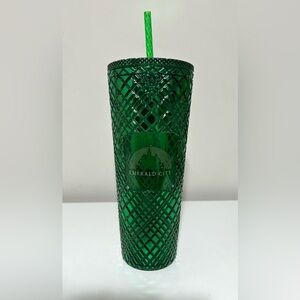 Wicked Emerald City‎ Green Tumbler with Straw